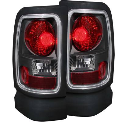 Anzo USA - Anzo USA Black Euro Clear Lens Taillight Set for RAM Trucks 211048