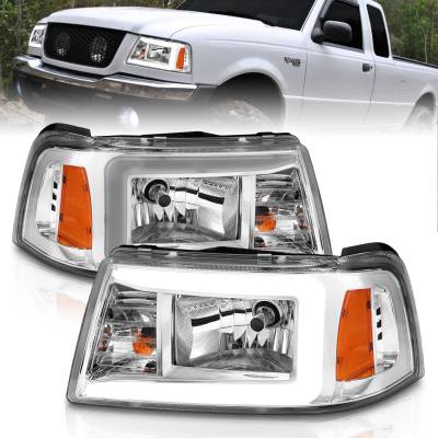 Anzo USA - Anzo USA 111512 Crystal Headlight Set for 01-11 Ranger