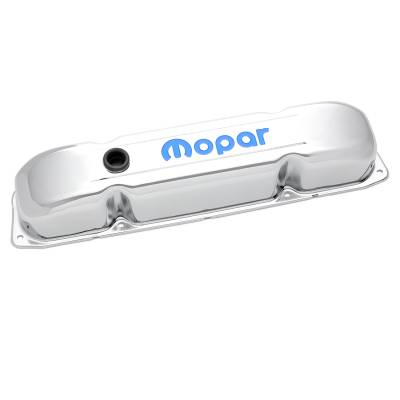 Proform - Proform 440-813 Engine Valve Covers Chrome Mopar Emblem B/RB/Big Block Engine