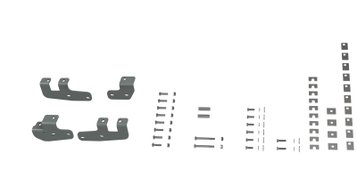 B&W Trailer Hitches - B&W Hitch RVR2602 Install Brackets for Universal Mounting Rails RAM