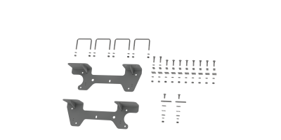 B&W Trailer Hitches - B&W Hitch RVR2504 Install Brackets for Universal Mounting Rails GM