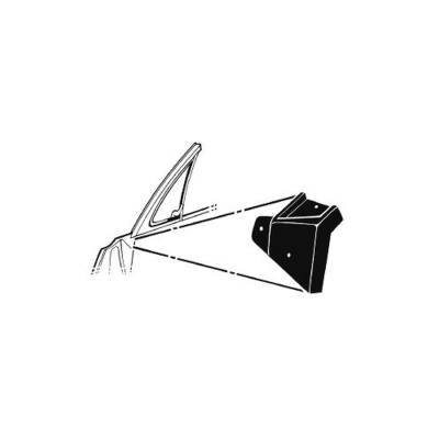 Scott Drake - Scott Drake C7ZZ-6522332-3 67-68 Ford Mustang Vent Window Weatherstrip