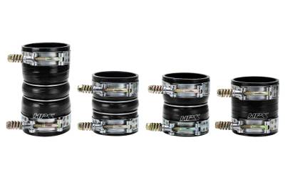 HPS Performance - HPS 57-1571-BLK Black Intercooler Hose Boots Kit for 08-10 Ford F350 Superduty