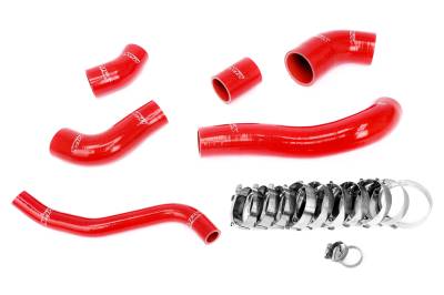 HPS Performance - HPS 57-2003 Red Red Intercooler Boots Hose Kit for 19-21 Hyundai Veloster 1.6L