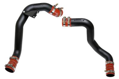 HPS Performance - HPS 17-105WB Black Hot/Cold Charge Pipe w/Boots 03-07 Ford F550 6.0 Powerstroke