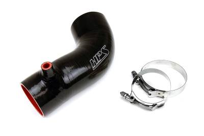 HPS Performance - HPS 17838-BLK Silicone Air Intake Kit Post MAF Hose for 13-15 Acura ILX 2.4L