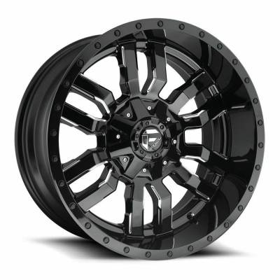 Fuel 1PC - Fuel Off Road D59520907057 D595 SLEDGE 20x9 5x5.5/5x150 20mm Gloss Black/Milled