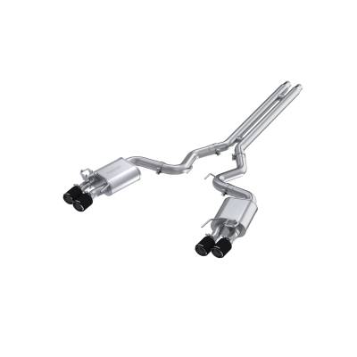 MBRP Exhaust - MBRP Exhaust S72093CF T304 3" Cat-Back Dual Rear Exit w/Muffler 18-23 Mustang GT