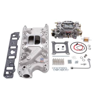 Edelbrock - Edelbrock 2031 Single-Quad Intake Manifold & Carburetor Kit