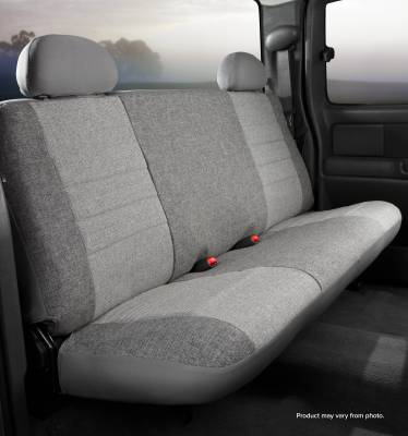 FIA - FIA OE32-58 GRAY OE REAR Bench Seat Cover for Dodge RAM 2500-5500 Crew 19-24