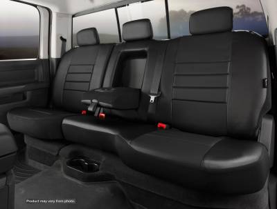 FIA - FIA SL62-92 BLK/BLK SL REAR 6/40 Seat Cover 14-18 Silv/Sierra 1500/15-19 2500HD