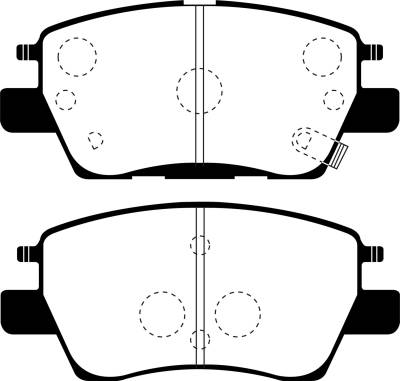 EBC Brakes - EBC Brakes DP43052R Yellowstuff Street & Track Brake Pads
