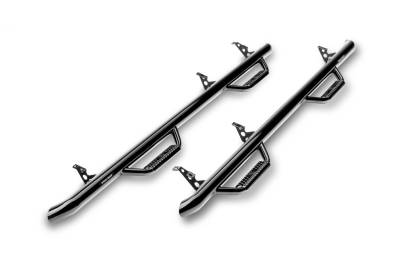 N-Fab - N-Fab F9984CC Nerf Steps 1999-2015 Ford F250 Super Duty Gloss Black