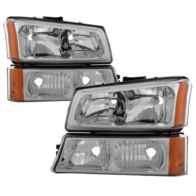 Spyder Auto - xTune Auto 5064912 Crystal Front Headlight Kit Chrome/Clear