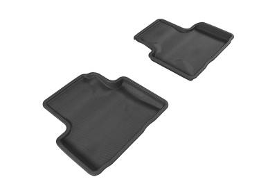 3D MAXpider - MAXpider L1IN00621509 Kagu Floor Mat Rear Black for G35/G37 SDN