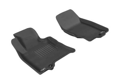 3D MAXpider - MAXpider L1IN00311509 Kagu Floor Mat Front Black for FX35 FX50 FX50S EX35