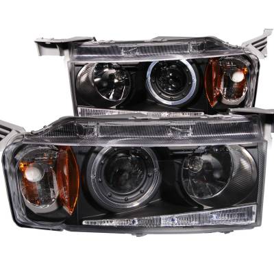 Anzo USA - Anzo USA Projector Headlight Set w/LED Halo Black for xB 121347