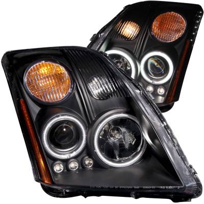 Anzo USA - Anzo USA Projector Headlight Set w/CCFL Halo Black for Sentra 121276