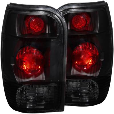 Anzo USA - Anzo USA Chrome Euro Smoked Lens Taillight Set Explorer/Mountaineer 221186