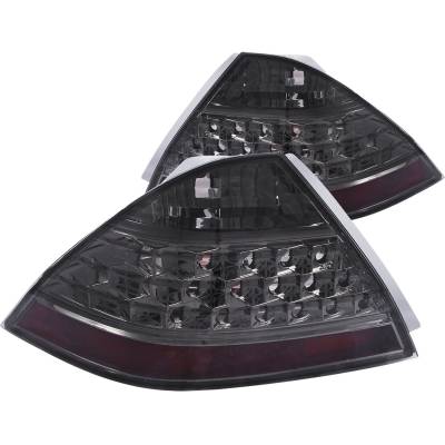 Anzo USA - Anzo USA Chrome Euro Smoked Lens Taillight Set Honda Accord Sedan 221192