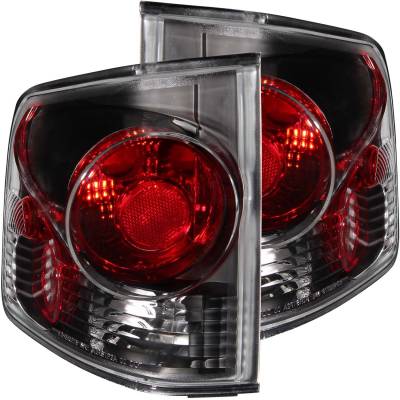 Anzo USA - Anzo USA 211165 Chrome Euro Smoked Lens Taillight Set S10/Sonoma Pickup