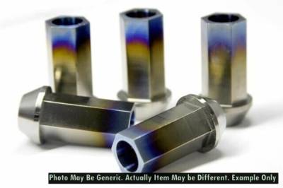 BLOX - BLOX Racing BXAC-00131 7-Sided Forged Ti Lug Nut 12x1.5 Single Piece