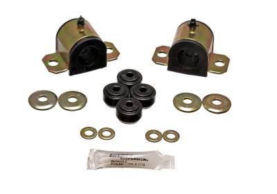 Energy Suspension - Energy Suspension 16.5123G Front Sway Bar Bushing Set Polyurethane Black
