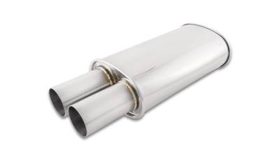 Vibrant Performance - Vibrant 1094 STREETPOWER Oval Muffler w/3" Round Straight Cut Tip 2.5" Inlet