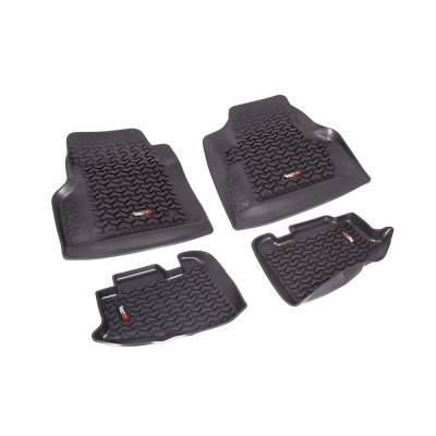 Rugged Ridge - Rugged Ridge 12987.1 All Terrain Floor Liner Kit Black 97-06 Jeep Wrangler TJ/LJ