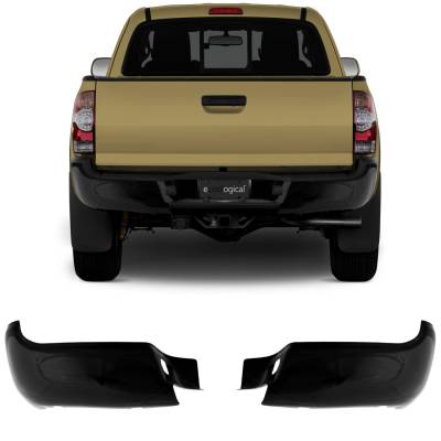 Ecoological - Ecoological BumperShellz Rear Bumper Cover Gloss Black for Tacoma BT1001