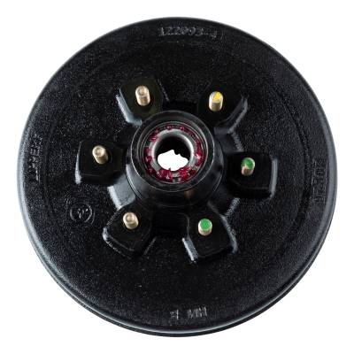 CURT - CURT 814202 12" RV Brake Drum Hub for 6k Axle 6x5.5" 1/2" Stud Fully Assembled