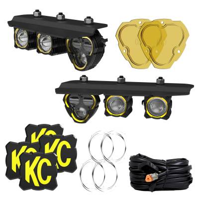 KC Hilites - KC HiLiTES 97168 Flex Era LED Fog Pocket System for 21+ Ford Bronco