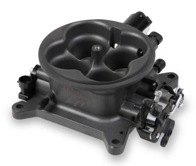 Holley EFI - Holley EFI 112-587 Universal 4BBL 1000CFM Throttle Body Hard Core Gray