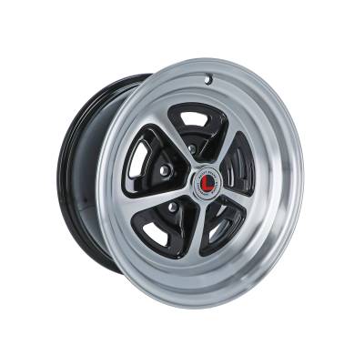 Legendary Wheels - Legendary Wheels LW50-50754A LW50 15x7 5x4.5 7mm Black/Machined