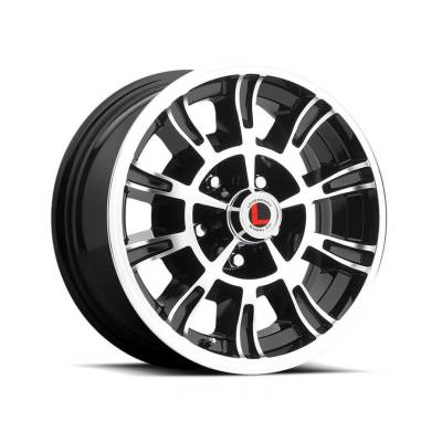 Legendary Wheels - Legendary Wheels LW66-50754A LW66 15x7 5x4.5 7mm Black/Machined
