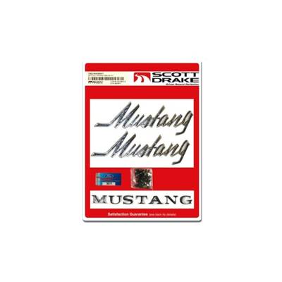 Scott Drake - Scott Drake C9ZZ-6540282KIT Emblem Set for 69-72 Ford Mustang
