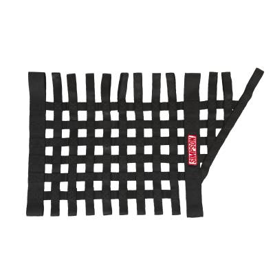 Simpson Safety - Simpson Safety 36004BK 16"x27" Stock Car Window Net Black