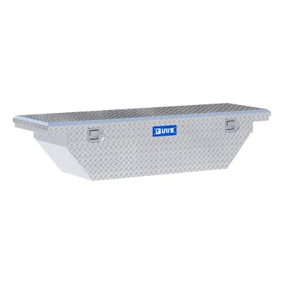 UWS - Bright Aluminum 63" Angled Truck Tool Box w/Low Profile LTL Shipping Only