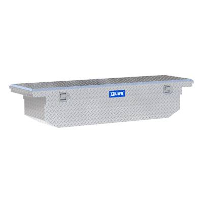 UWS - Bright Aluminum 69" Angled Truck Tool Box w/Low Profile LTL Shipping Only