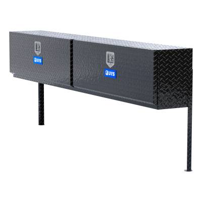 UWS - UWS TBTS-96-BLK Gloss Black Aluminum 96" Double-Door Topside Truck Tool Box