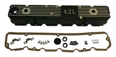 RT Offroad - RT Offroad RT35005 Black Aluminum Valve Cover for 81-86 Jeep CJ/SJ/J-Series 4.2L