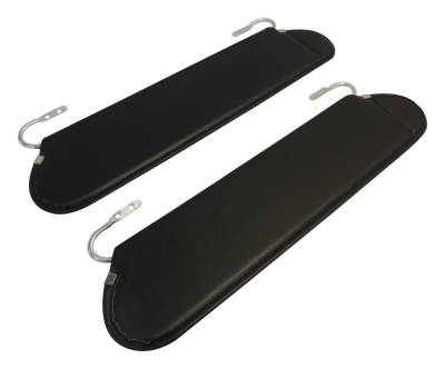 RT Offroad - RT Offroad RT54001 2Pc Black Sun Visor for 72-86 Jeep CJ5/CJ6/CJ7/CJ8