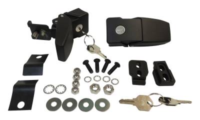 RT Offroad - RT Offroad RT26057 Black Steel Locking Hood Catch for 07-18 Jeep JK Wrangler 2DR