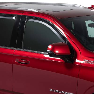 Putco - Putco 680065 Matte Black Window Deflectors for 15-20 F150 17-22 F250/F350 Crew