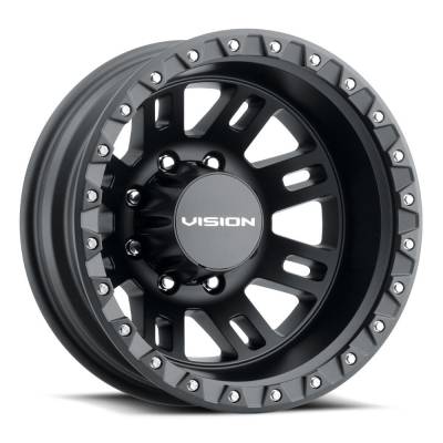 Vision Wheel - Vision Wheel 408 Manx 2 17x6.5 8x170 -143mm Satin Black 408-7670SBR