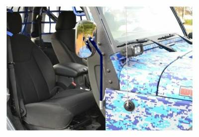 Steinjager - Steinjager Value Door Hinge Side Mirror Kit-SW Blue for Jeep JK J0043531