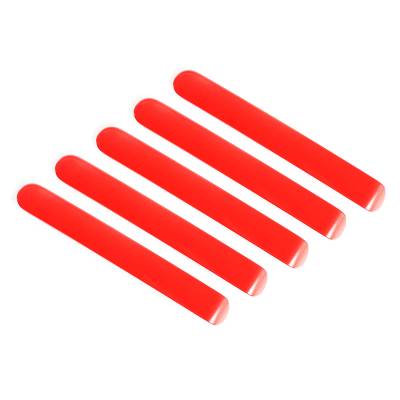 Rugged Ridge - Rugged Ridge 13311.45 Aluminum Door Handle Insert Red for 07-18 Wrangler JKU 4DR