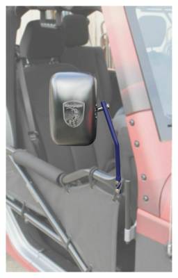 Steinjager - Steinjager Tube Door Side Mirror Kit-Southwest Blue for Wrangler JK J0043781