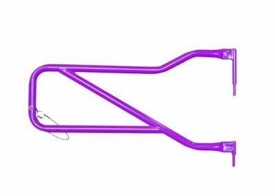 Steinjager - Steinjager Front Tubular Trail Doors-Sinbad Purple for Wrangler JK J0042643