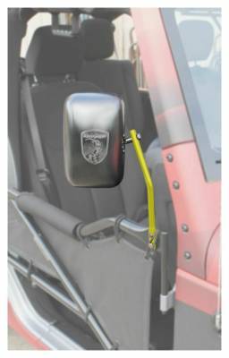 Steinjager - Steinjager Tube Door Side Mirror Kit-Lemon Peel for Wrangler JK J0043783
